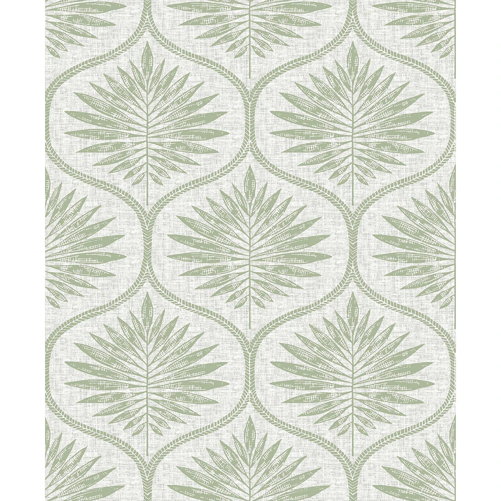 Wallpops Green Primitive Leaves Peel & Stick Wallpaper