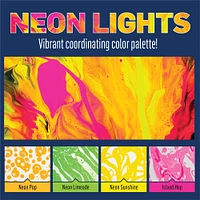 6 Packs: 4 ct. (24 total) FolkArt® Drizzle™ Neon Fluid Pouring Acrylic Paints