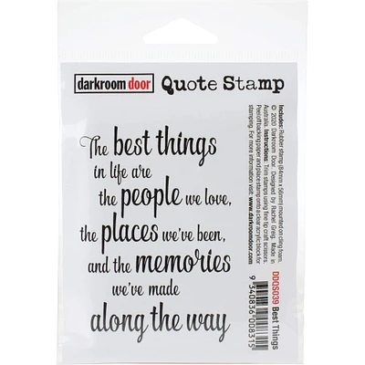 Darkroom Door Quote Stamp Best Things Rubber Cling Stamp
