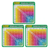 Scholastic® Teaching Resources Multiplication-Division Learning Stickers, 3 Packs of 20ct.