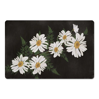 Daisies on Moody Background 27" x 18" Floor Mat