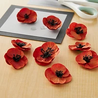 Red Poppy Paper Flowers by Recollections™, 12ct.