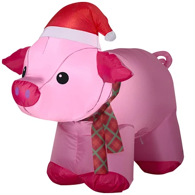 3ft. Airblown® Inflatable Christmas Pig