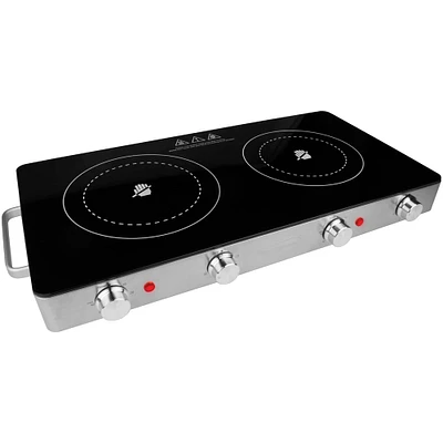 Brentwood Double Infrared Electric Countertop Burner