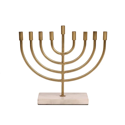 10" Gold Menorah by Ashland®