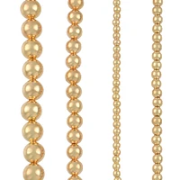 Gold Metal Round Beads Mix, by Bead Landing™