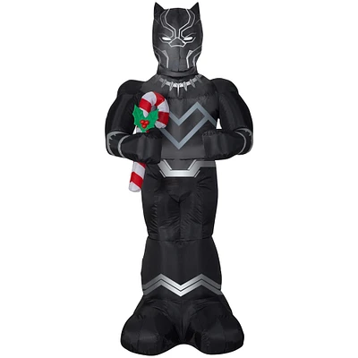 5ft. Airblown® Inflatable Christmas Black Panther with Candy Cane