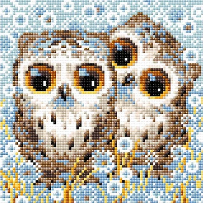 RIOLIS Little Owls Diamond Mosaic Kit, Square Diamonds