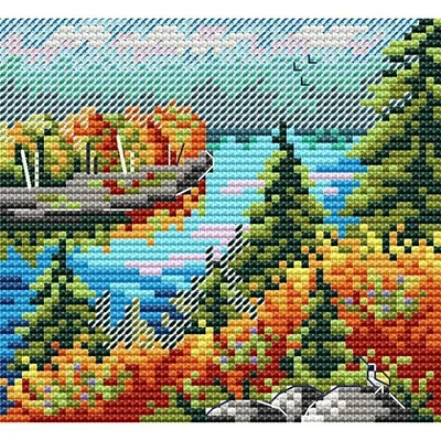 Mp Studia Autumn Forest Cross Stitch Kit