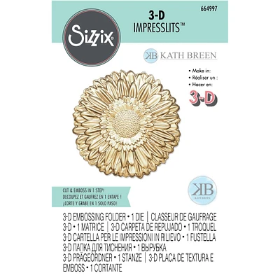 Sizzix® 3-D Impresslits™ Gerbera Embossing Folder by Kath Breen
