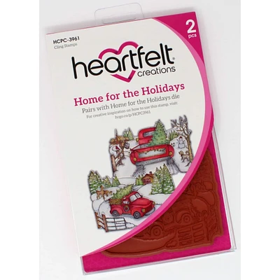 Heartfelt Creations® Home For The Holidays Cling Rubber Stamp Set