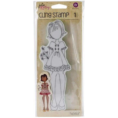 Prima® Julie Nutting Kiera Mixed Media Cling Rubber Stamp