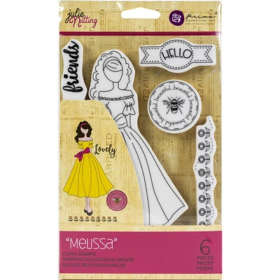 Prima® Julie Nutting Melissa Mixed Media Cling Rubber Stamp
