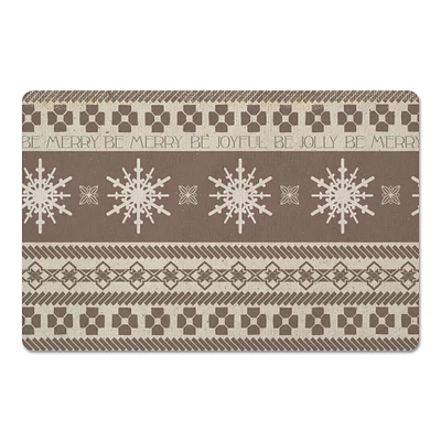 Designs Direct Christmas Neutral Sweater 27" x 18" Floor Mat
