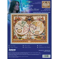 Janlynn® Platinum Collection™ Olde World Map Counted Cross Stitch Kit