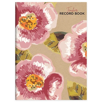 TF Publishing Floral Kraft Botanical 7.5" x 10.25" Teacher Record Grade Book