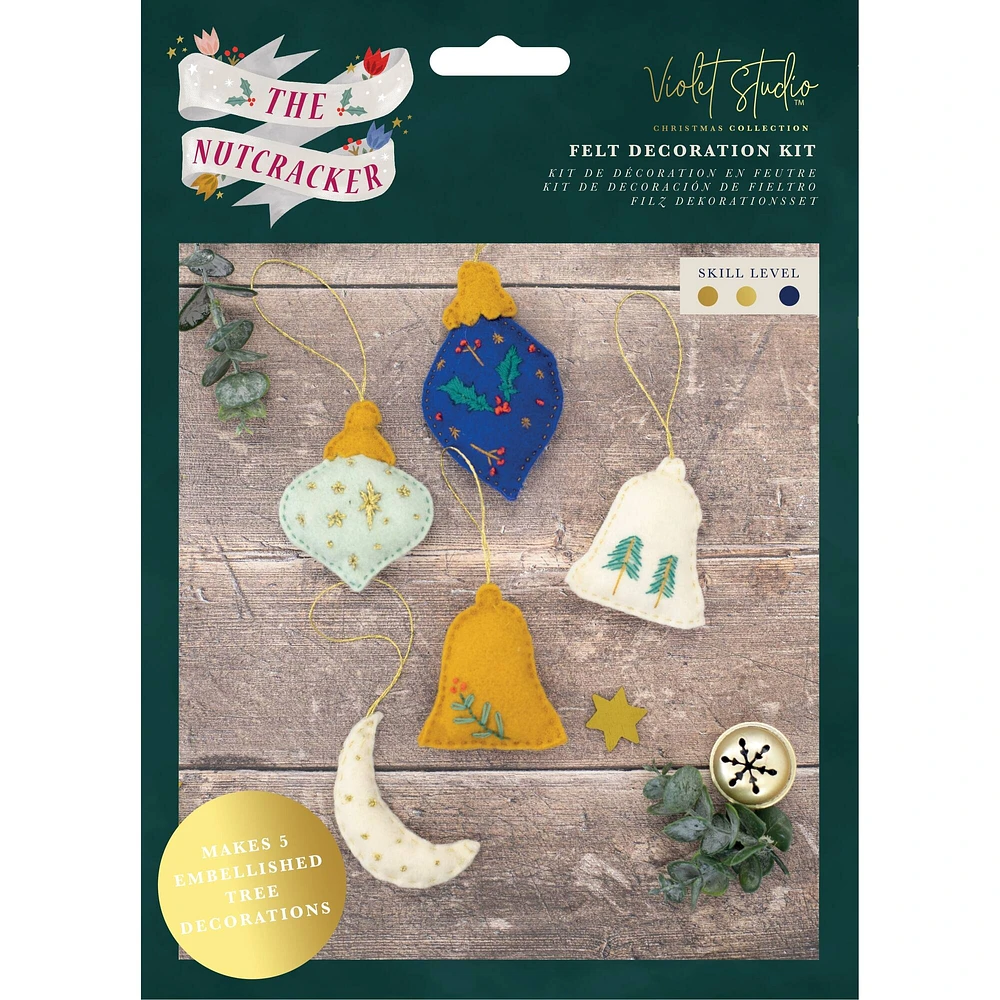 Violet Studio™ The Nutcracker Mini Felt Tree Decorations