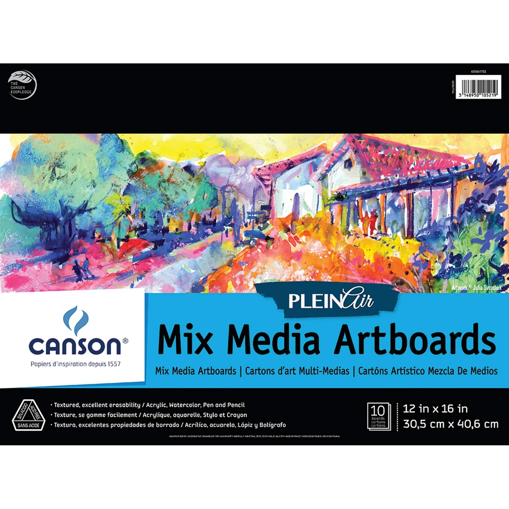 Canson® Plein Air Mix Media Artboard Pad