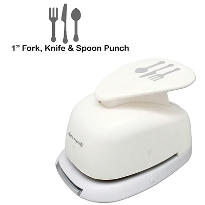 Dress My Craft® 1'' Fork, Knife & Spoon Paper Punch