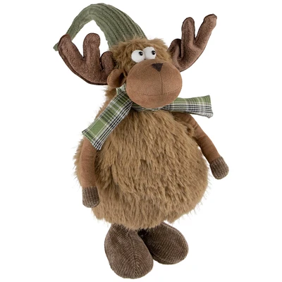 13" Whimsical Moose Gnome Christmas Figurine