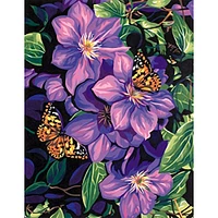 Dimensions® PaintWorks™ Clematis & Butterflies Paint-by-Number Kit