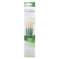 12 Packs: 4 ct. (48 total) Princeton™ RealValue™ White Taklon Brush Set