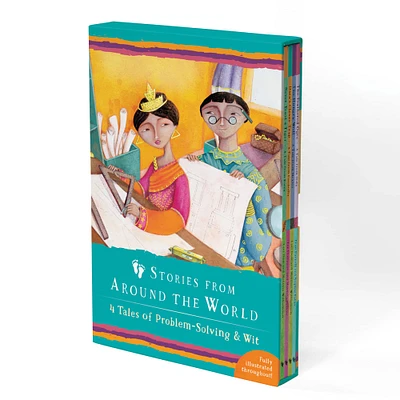 Barefoot Books Stories from Around the World Global Chapter Book Boxed Set: 4 Tales of Problem-Solving & Wit