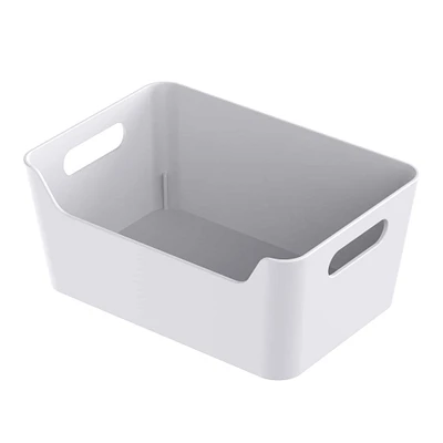 White Open Storage Bin by Simply Tidy