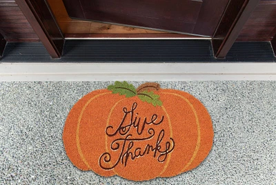 DII® Give Thanks Pumpkin Doormat