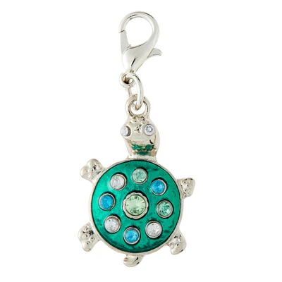 12 Pack: Charmalong™ Turtle Charm by Bead Landing™