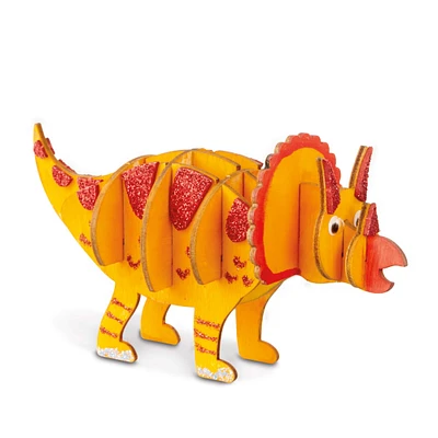 12 Pack: Dinosaur Color-In 3D Wood Puzzle by Creatology™
