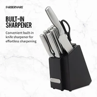 Farberware Edgekeeper® 11-Piece Stainless Steel Knife Block Set