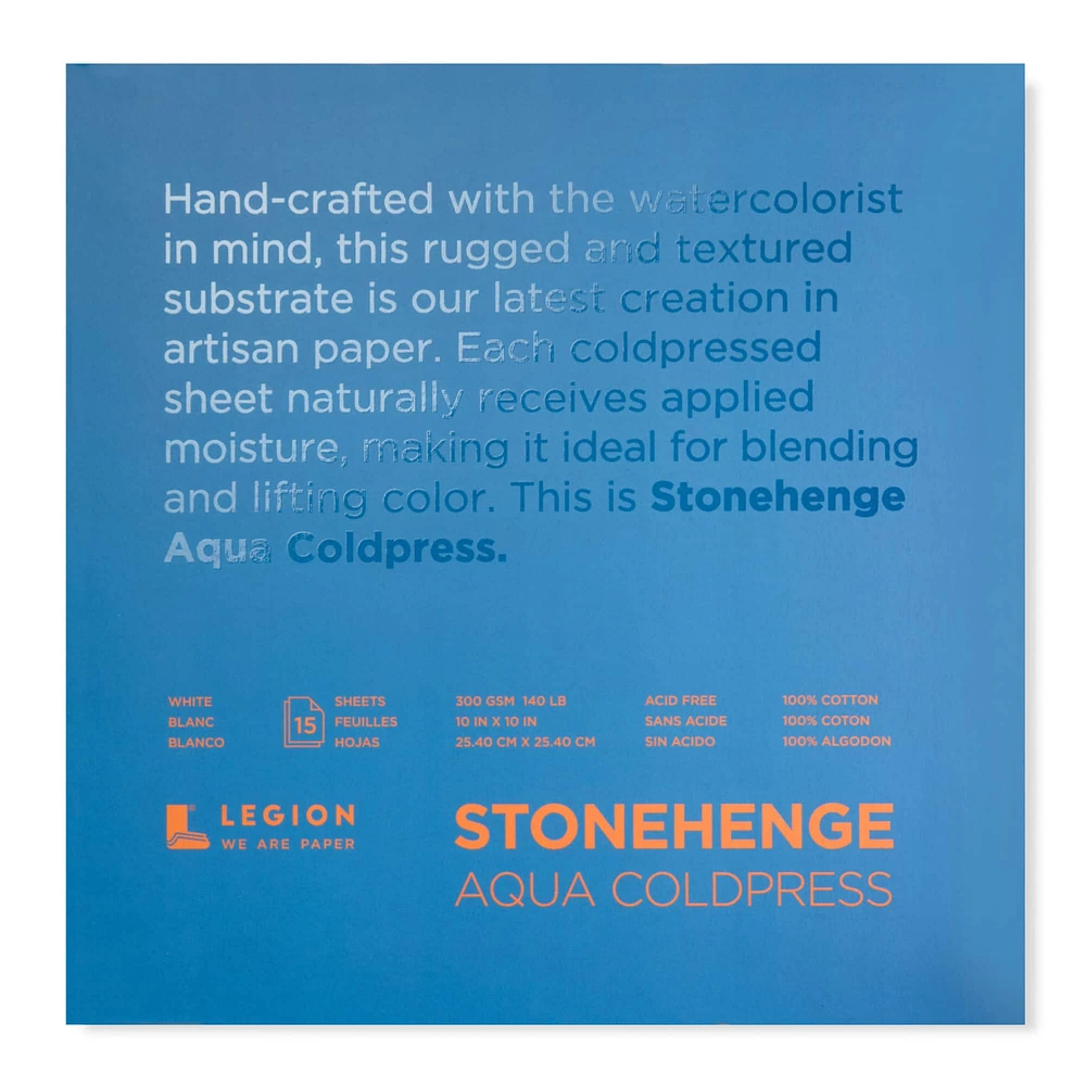 Legion Stonehenge Aqua Coldpress Watercolor Block