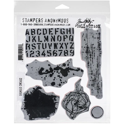 Stampers Anonymous Tim Holtz® Grunged Cling Stamps