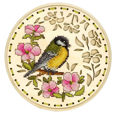 MP Studia Welcoming Spring Cross Stitch On Wood Kit