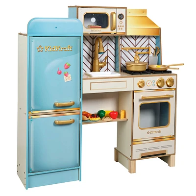 KidKraft Retro Cool Vintage Wooden Play Kitchen Set