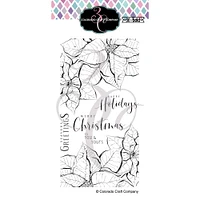 Colorado Craft Company Big & Bold Slimline Poinsettias Clear Stamps