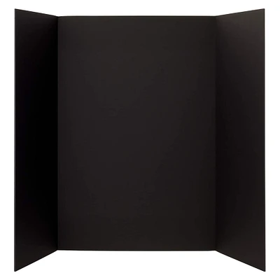 Black 36" x 48" Foam Tri-Fold Display Board