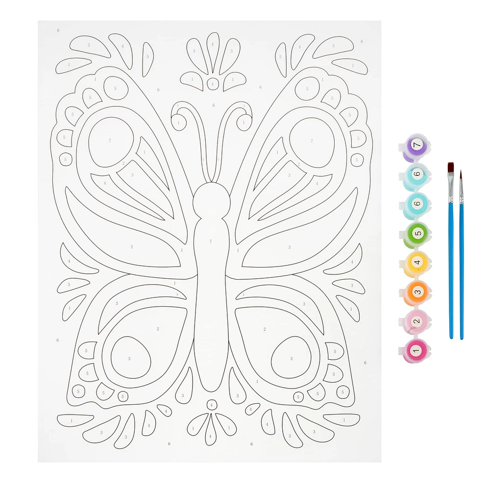 12 Pack: Butterfly Paint by Number Kit by Creatology™