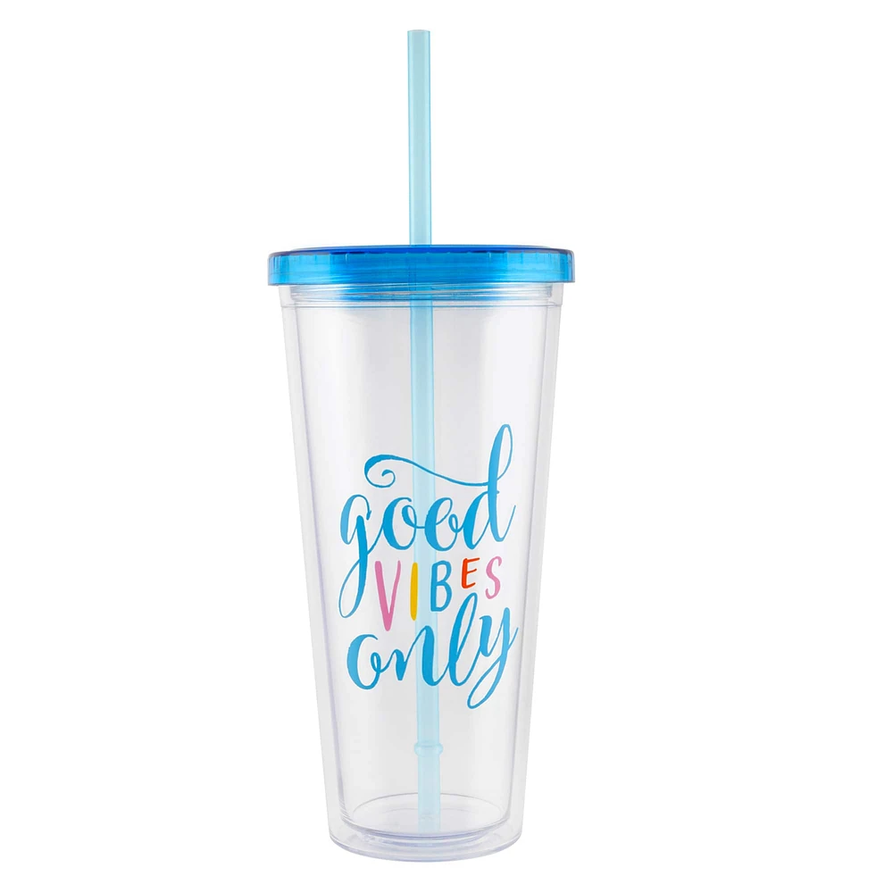 24oz. Good Vibes Only Tumbler by Celebrate It™