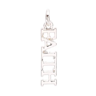 12 Pack: Silver Plated Faith Charm by Bead Landing™