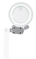 OttLite 14" White Space-Saving LED Magnifier Desk Lamp