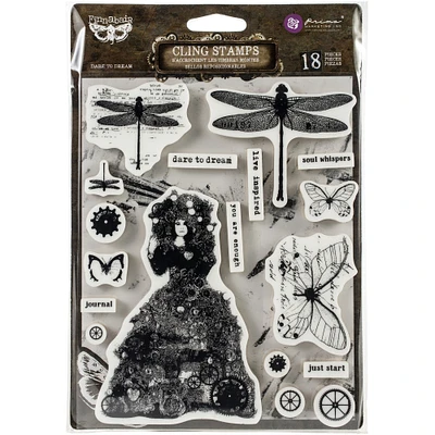 Finnabair® Dare To Dream Cling Stamps