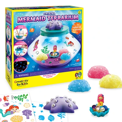 6 Pack: Creativity for Kids® Crystal Mermaid Terrarium Kit