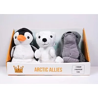 Royal Pet Toys Arctic Allies Plush Squeaker Dog Toy Set