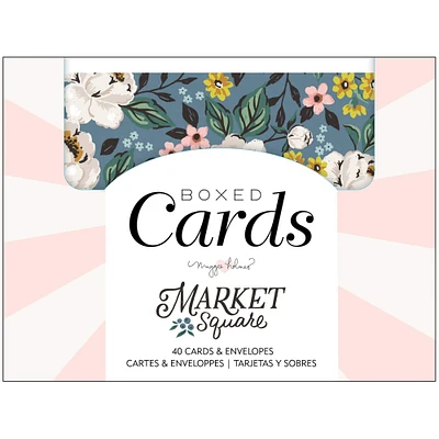 American Crafts™ 4.375" x 5.75" A2 Maggie Holmes Market Square Cards With Envelopes, 40ct.