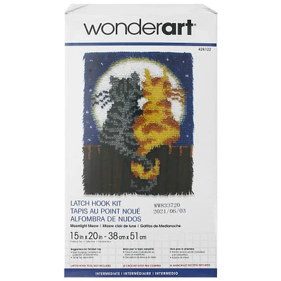 Wonderart Moonlight Meow Latch Hook Kit