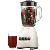 Brentwood White 42oz. 12-Speed + Pulse Electric Blender