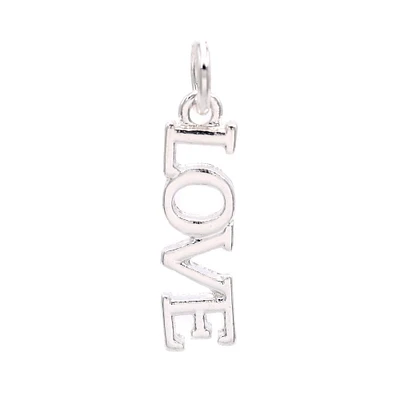 12 Pack: Silver Plated Love Charm by Bead Landing™