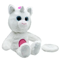 BIGiggles Take-Along Chat-Back White Unicorn Plush, 10"